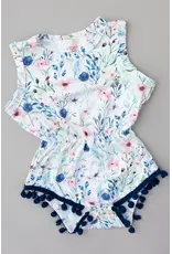 Mila & Rose Mila & Rose- Let Your Dreams Blossom Pom Pom Romper