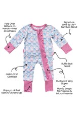 Laree + Co. LC- Vivian Bamboo Ruffle Convertible Footie