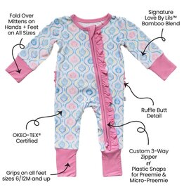 Laree + Co. LC- Kayliana Bamboo Ruffle Convertible Footie