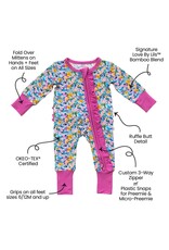 Laree + Co. LC- Anna Grace Bamboo Ruffle Convertible Footie