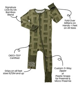 Laree + Co. LC- Kolton Bamboo Convertible Footie