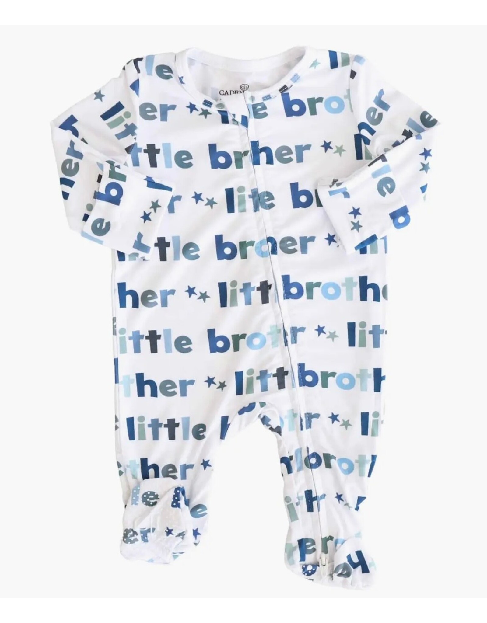 Caden Lane Caden Lane- Little Brother Zipper Footie