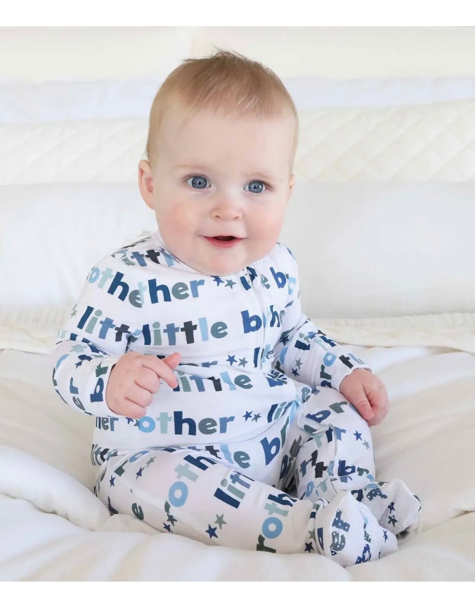 Caden Lane Caden Lane- Little Brother Zipper Footie