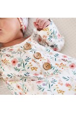 Caden Lane Caden Lane- Winnie’s Wildflowers Newborn Knot Gown & Hat Set