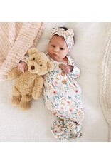 Caden Lane Caden Lane- Winnie’s Wildflowers Newborn Knot Gown & Hat Set