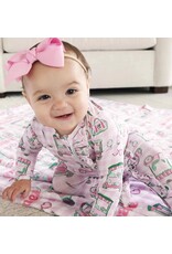 Caden Lane Caden Lane-  Birdie Babes Ruffle Zipper Footie