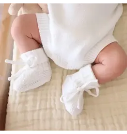 Caden Lane Caden Lane- Snow Knit Baby Newborn Booties