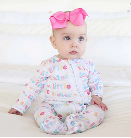 Caden Lane Caden Lane- Little Sister Newborn Zipper Footie