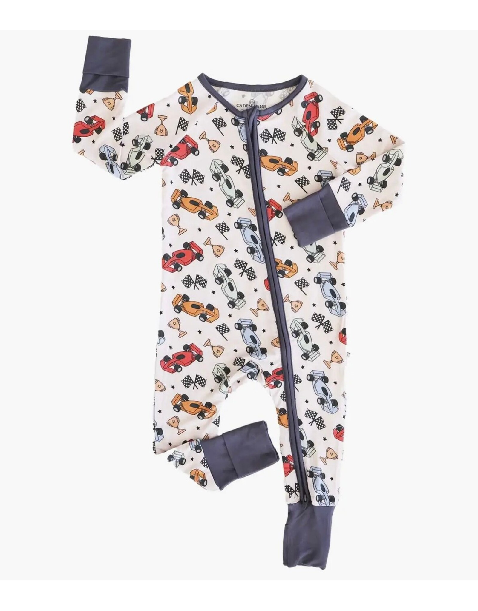 Caden Lane Caden Lane- Pit Crew Convertible Zip Romper