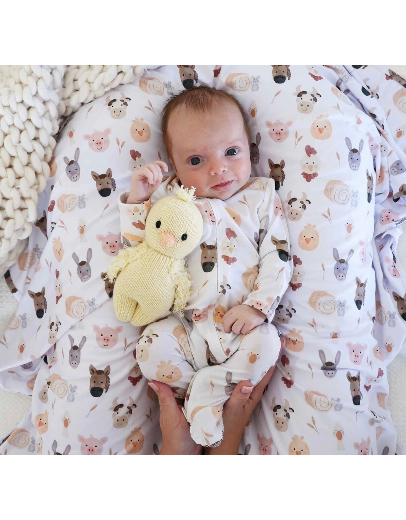 Caden Lane Caden Lane- Barnyard Buddies Zipper Footie