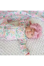 Caden Lane Caden Lane- Willow's Whimsy Floral Bamboo Zipper Ruffle Footie