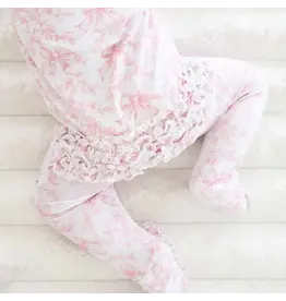 Caden Lane Caden Lane- Fancy Frills Ruffle Zipper Footie