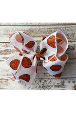 JP- Basketball Print Bow: Large