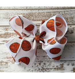 JP- Basketball Print Bow: Large