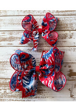 JP- Tie Dye RWB Print Bow