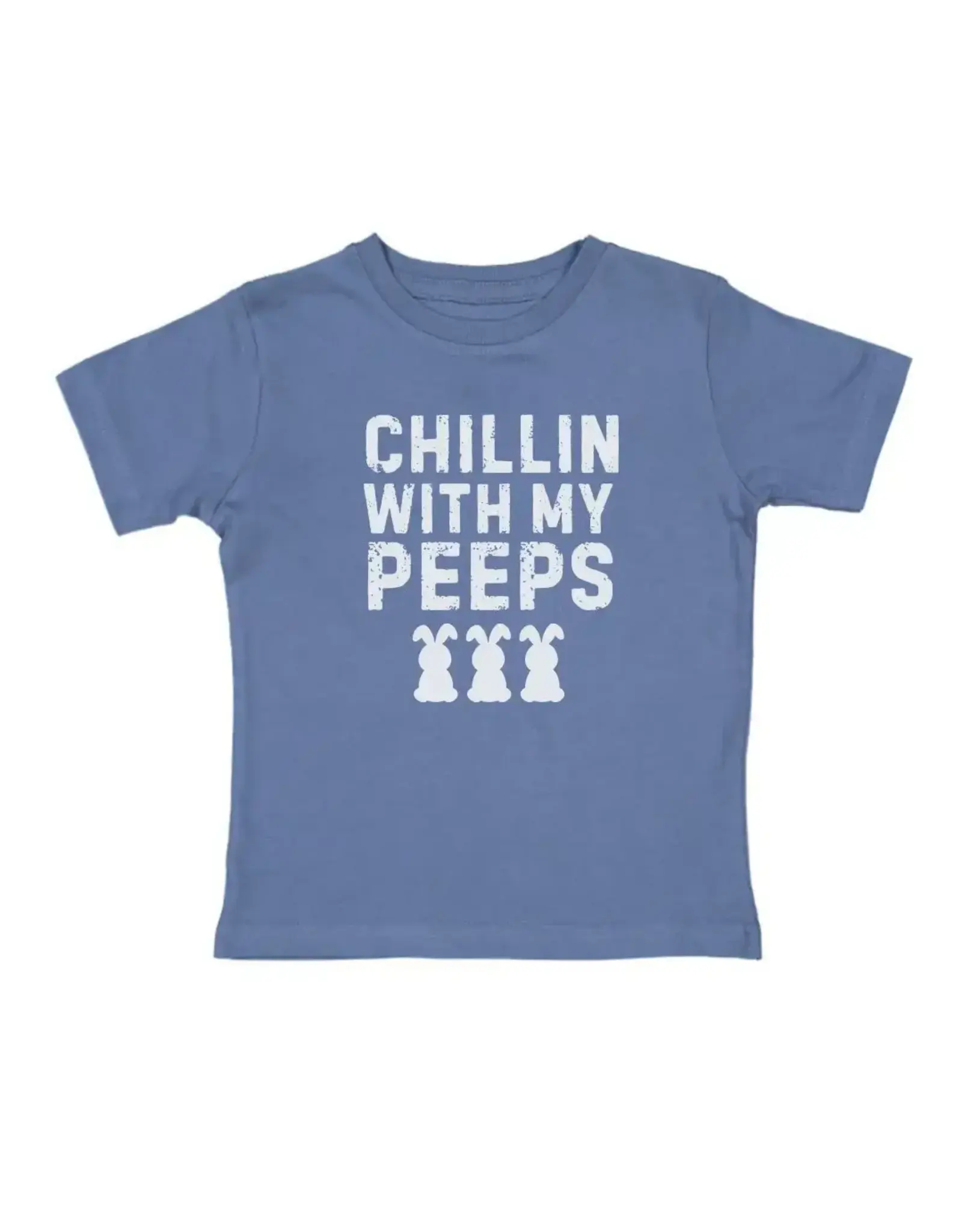 Sweet Wink Sweet Wink- Chillin With My Peeps Easter Indigo S/S TShirt