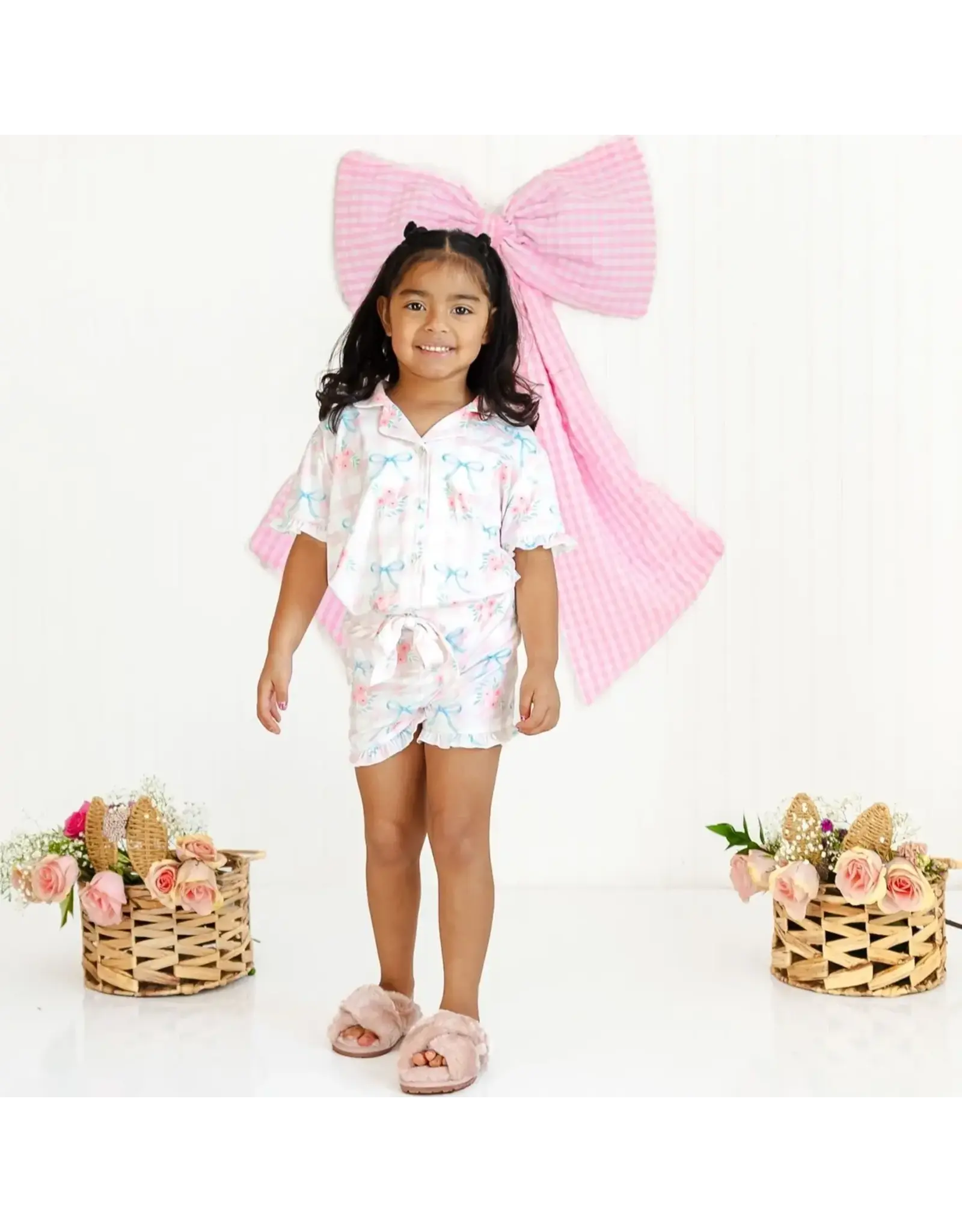 Sweet Wink- Gingham Trellis Lounge Set