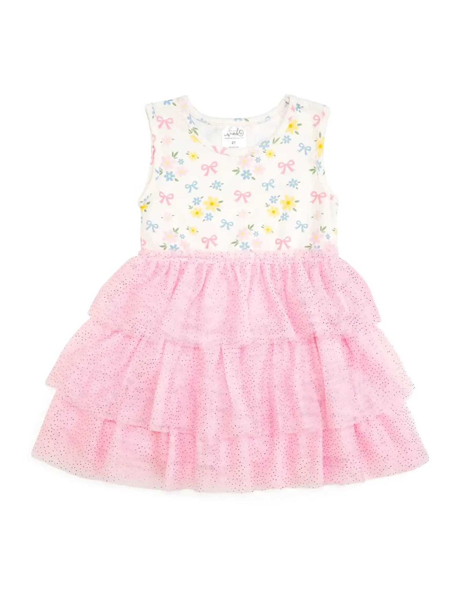 Sweet Wink- Sweet Floral Tank Tutu Dress