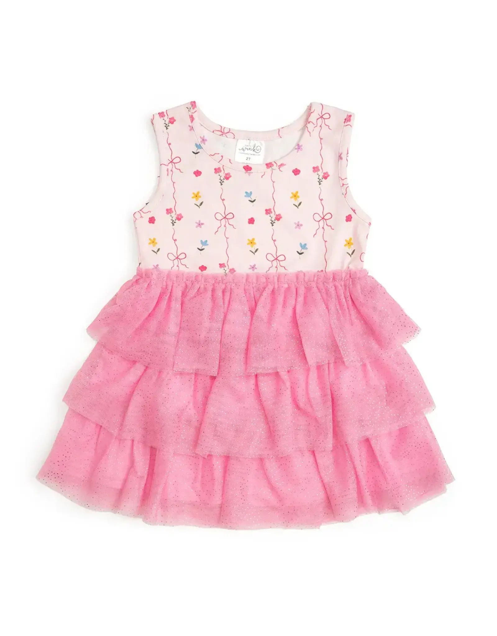Sweet Wink Sweet Wink- Peony Floral Tank Tutu Dress
