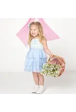 Sweet Wink- Sky Floral Tank Tutu Dress