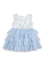 Sweet Wink- Sky Floral Tank Tutu Dress