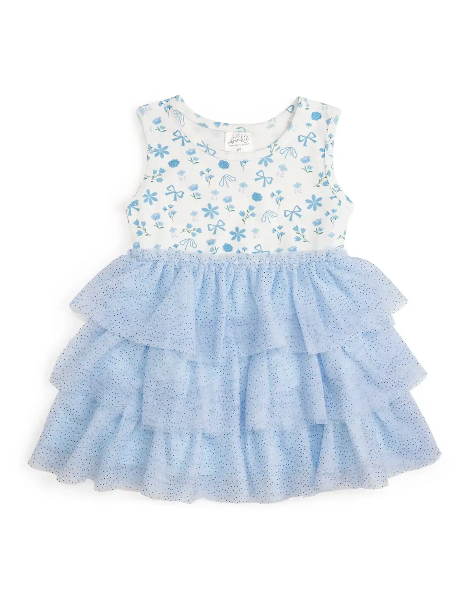 Sweet Wink Sweet Wink- Sky Floral Tank Tutu Dress