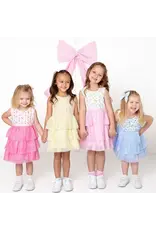 Sweet Wink- Lemon Floral Tank Tutu Dress
