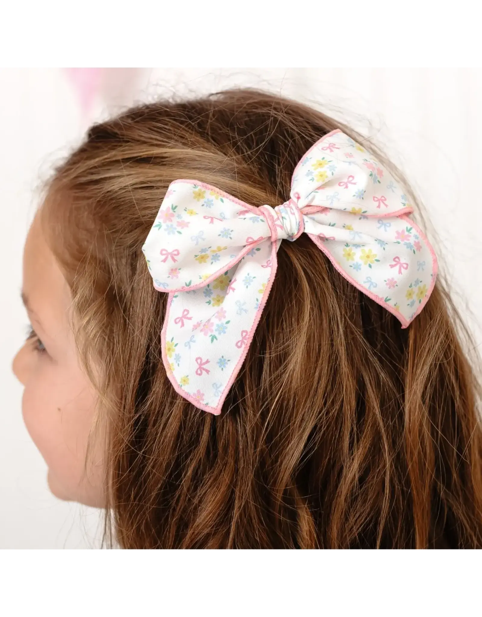 Sweet Wink- Sweet Floral Bow Clip
