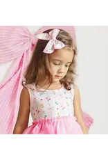 Sweet Wink- Peony Floral Bow Clip