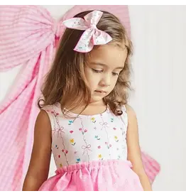 Sweet Wink- Peony Floral Bow Clip