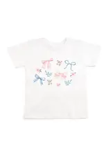 Sweet Wink Sweet Wink- Floral & Bow Watercolor S/S Shirt