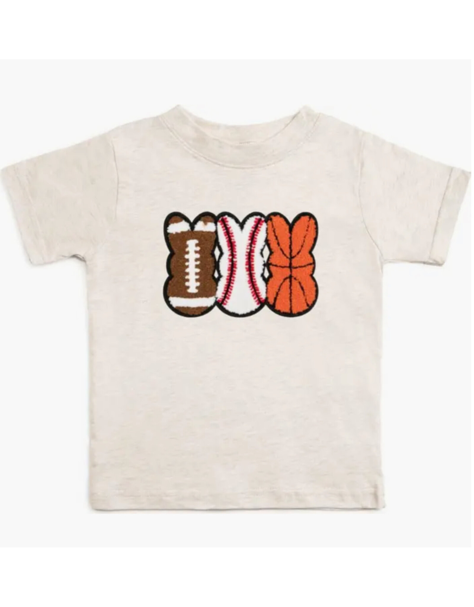 Sweet Wink- Sports Peeps Patch Easter S/S TShirt: Natural