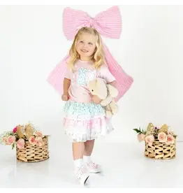 Sweet Wink Sweet Wink- Floral Bunny Patch Easter S/S TShirt: Ballet