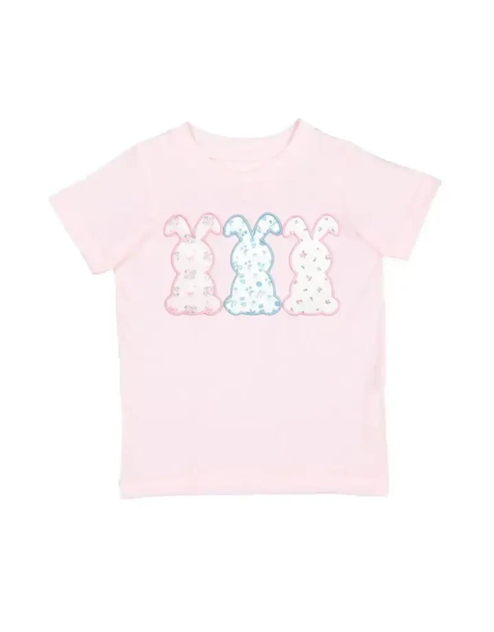 Sweet Wink- Floral Bunny Patch Easter S/S TShirt: Ballet