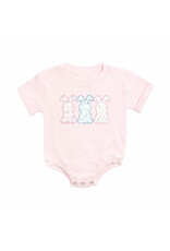 Sweet Wink Sweet Wink- Floral Bunny Patch Easter Romper: Ballet