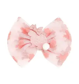 Sweet Wink- Honey Bunny Tulle Bow Clip