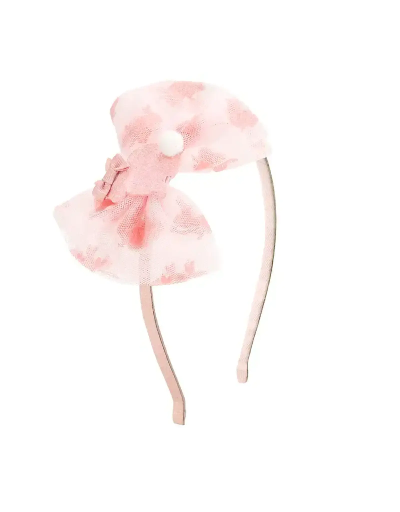 Sweet Wink Sweet Wink- Honey Bunny Tulle Bow Headband