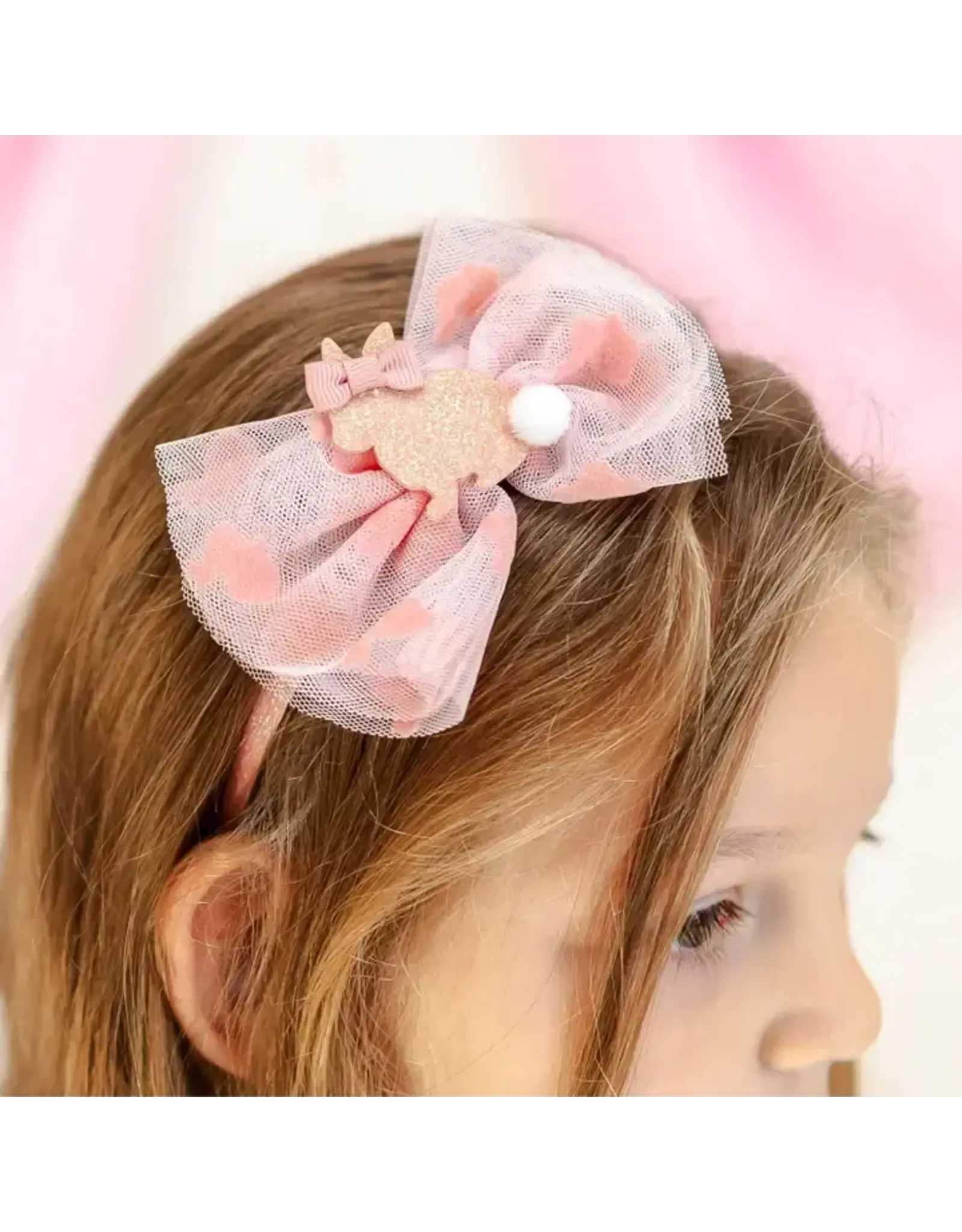 Sweet Wink Sweet Wink- Honey Bunny Tulle Bow Headband