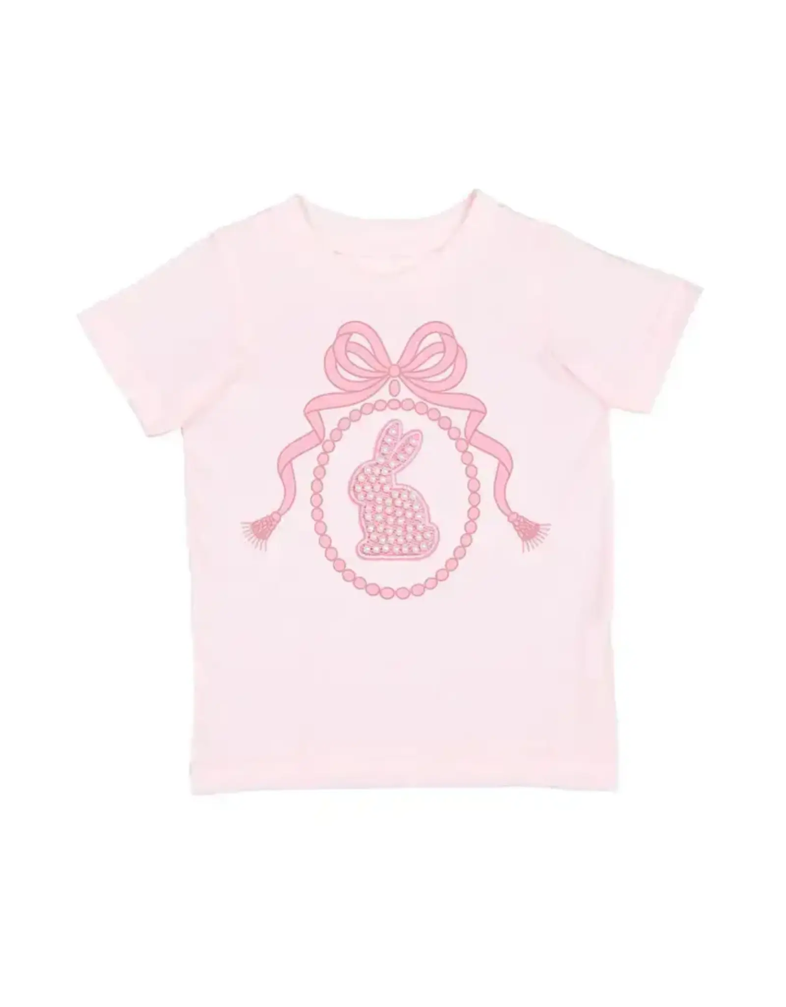 Sweet Wink- Bunny Locket Pearl Patch S/S TShirt: Ballet