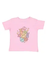 Sweet Wink Sweet Wink- Easter Doodle Pink S/S TShirt