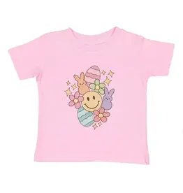 Sweet Wink Sweet Wink- Easter Doodle Pink S/S TShirt