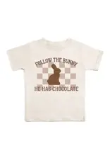 Sweet Wink- Chocolate Bunny S/S Shirt: Natural