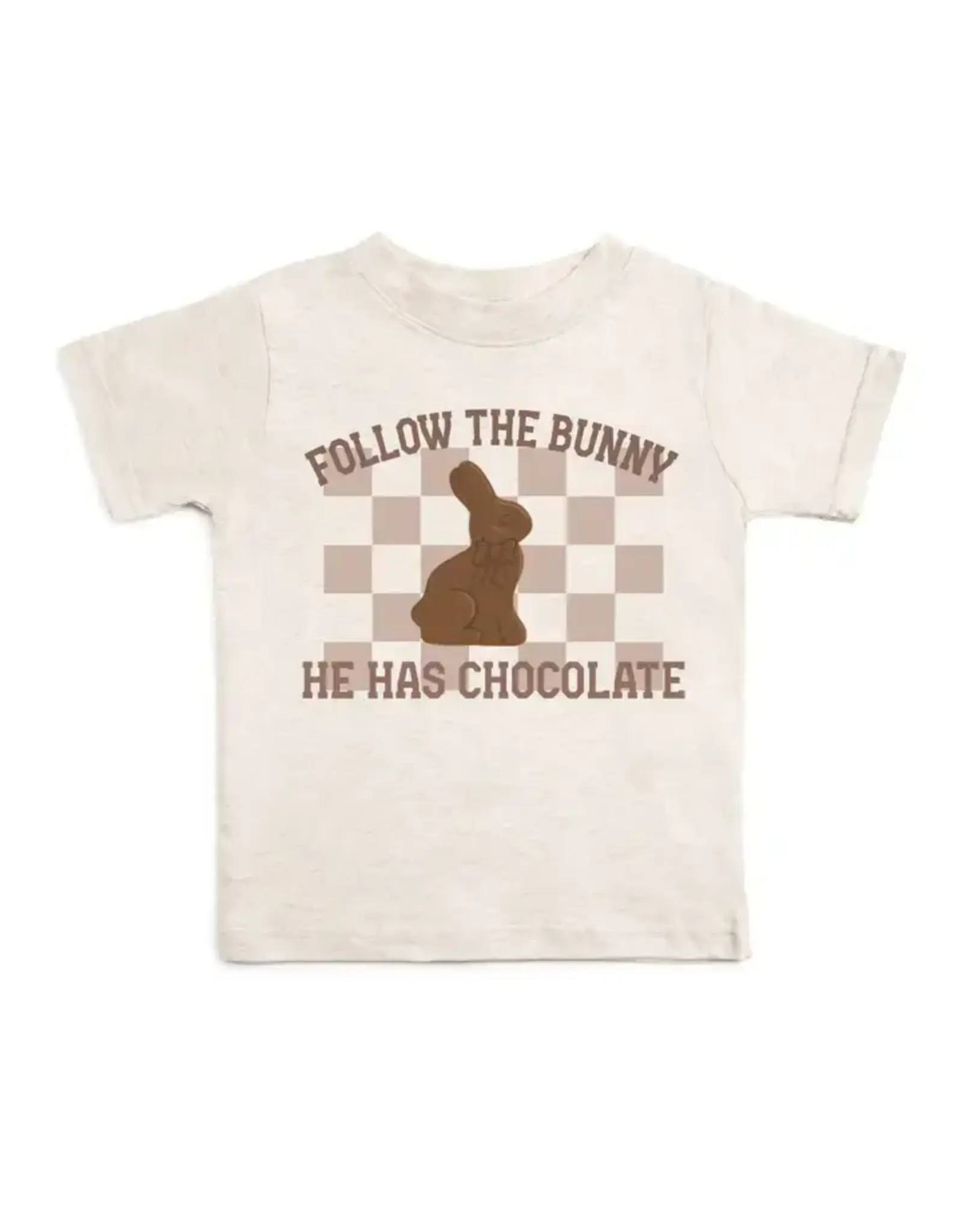 Sweet Wink- Chocolate Bunny S/S Shirt: Natural