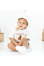 Sweet Wink- Chocolate Bunny S/S Shirt: Natural