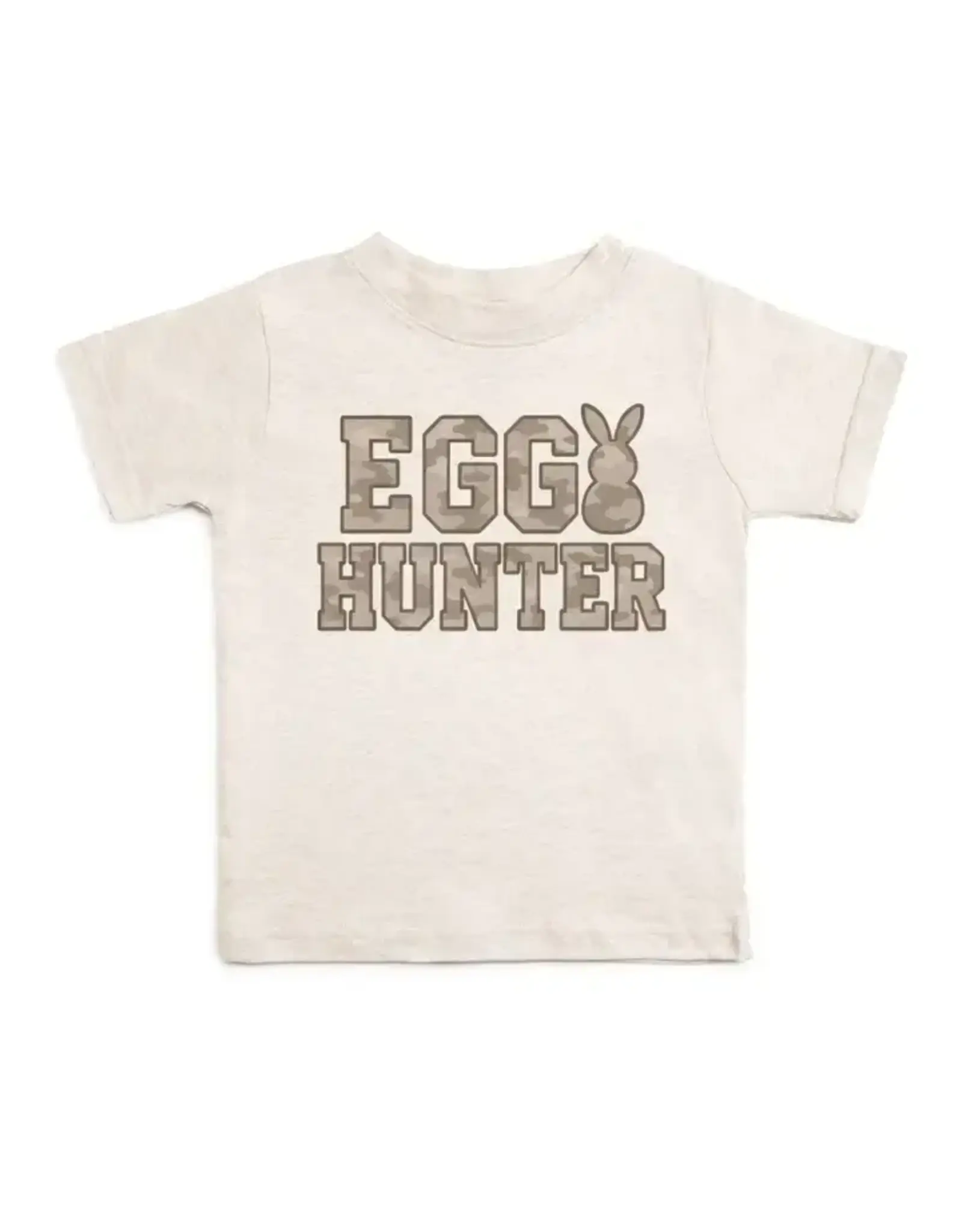 Sweet Wink- Egg Hunt Camo Easter S/S Shirt: Natural