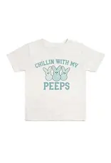 Sweet Wink- Chillin with my Peeps Checker S/S Shirt: Ash