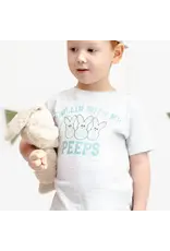 Sweet Wink- Chillin with my Peeps Checker S/S Shirt: Ash