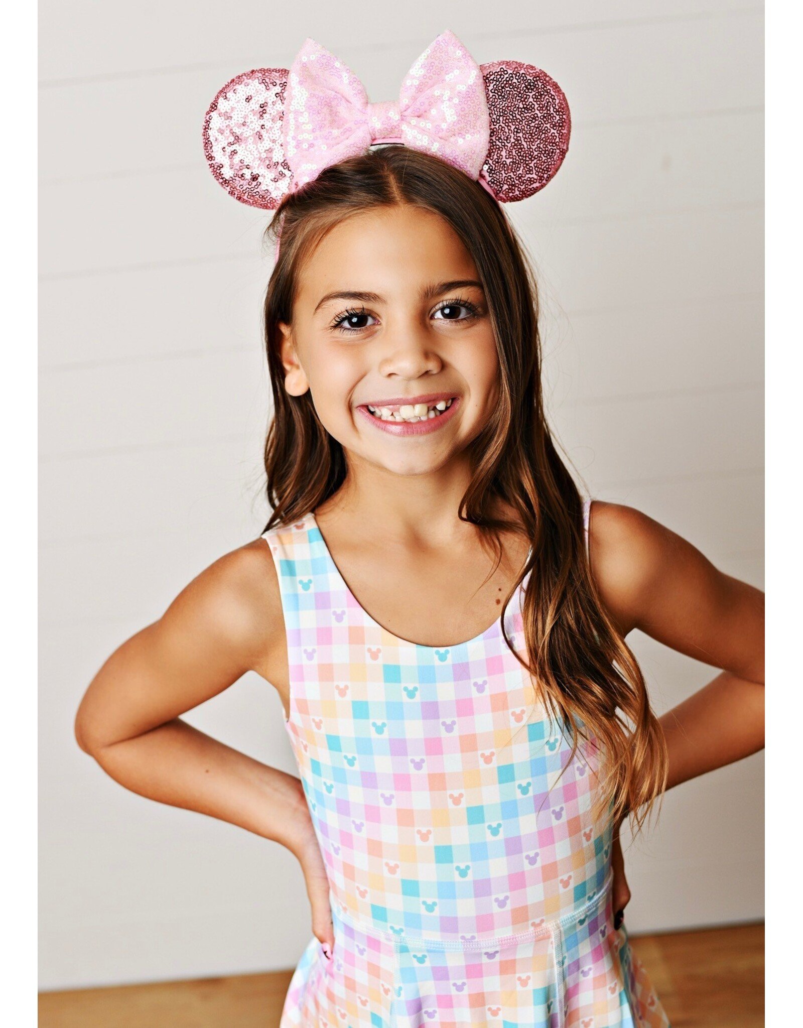 Swoon Baby Swoon Baby- Gingham Mouse Active Dress
