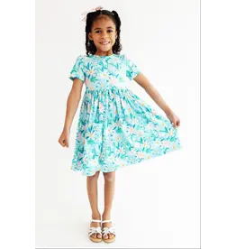 Mila & Rose Mila & Rose- Preppy Daisies S/S Pocket Twirl Dress