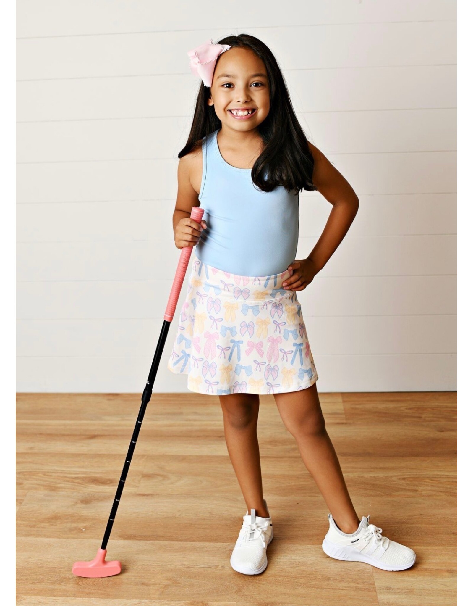 Swoon Baby Swoon Baby- Spring Bows Active Tennis Skirt